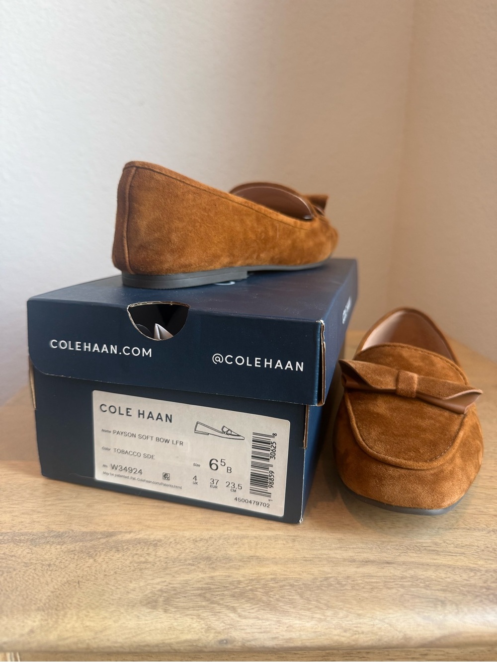 Cole Haan Womens Suede Loafers in Brown - Picture 4 of 5